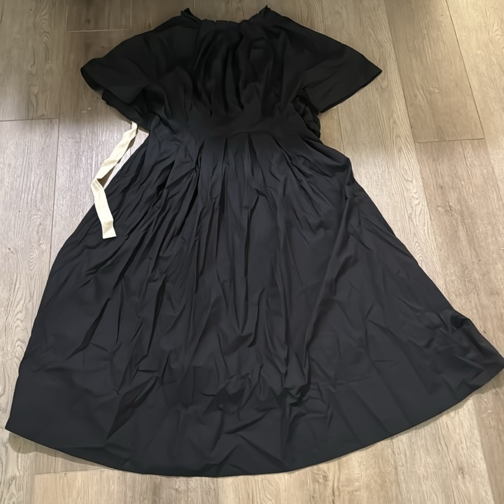 NWT! Banana Republic Black Cotton Poplin Open-Back Maxi Dress - Multiple 🐥🍉 - Picture 5 of 11